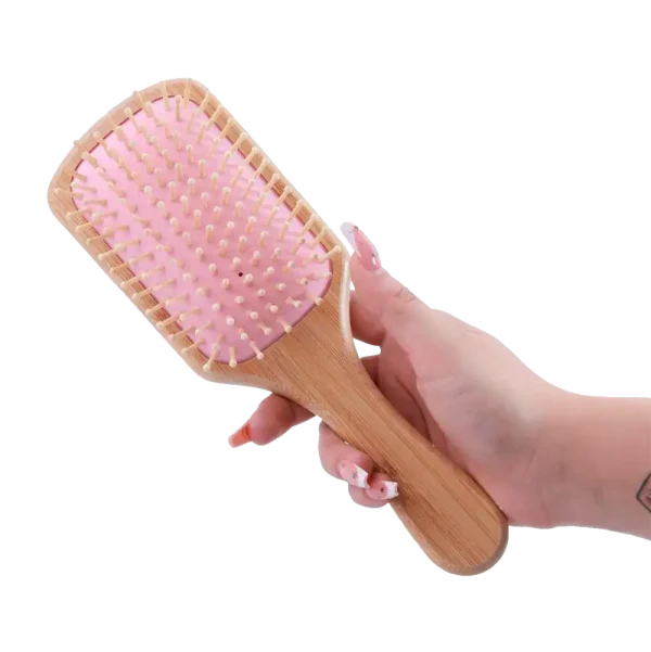Cepillo natural de banboo, para cabello liso